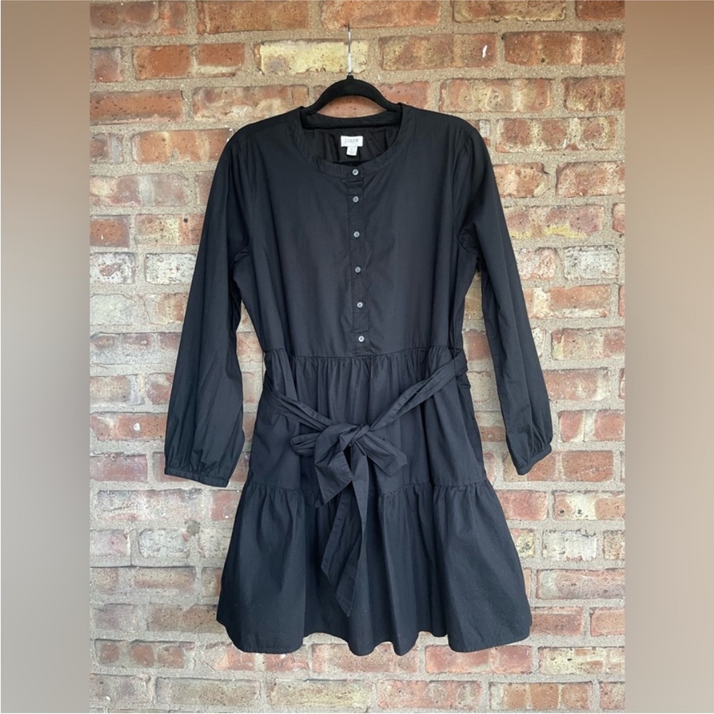 J.Crew belted tiered mini dress with pockets size xs - Picture 4 of 9